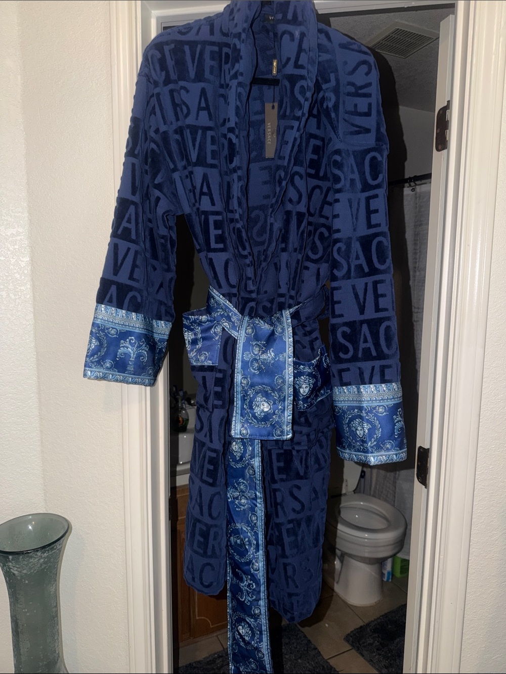 Unisex VERSACE ROBE…size is MEDIUM.